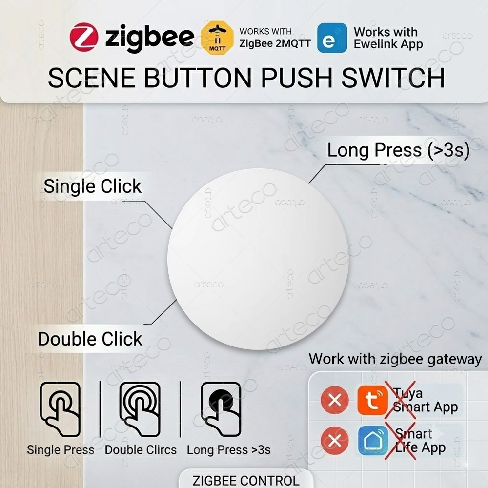 Home Automation Technology - Zigbee Button Scene Switch Wireless Remote