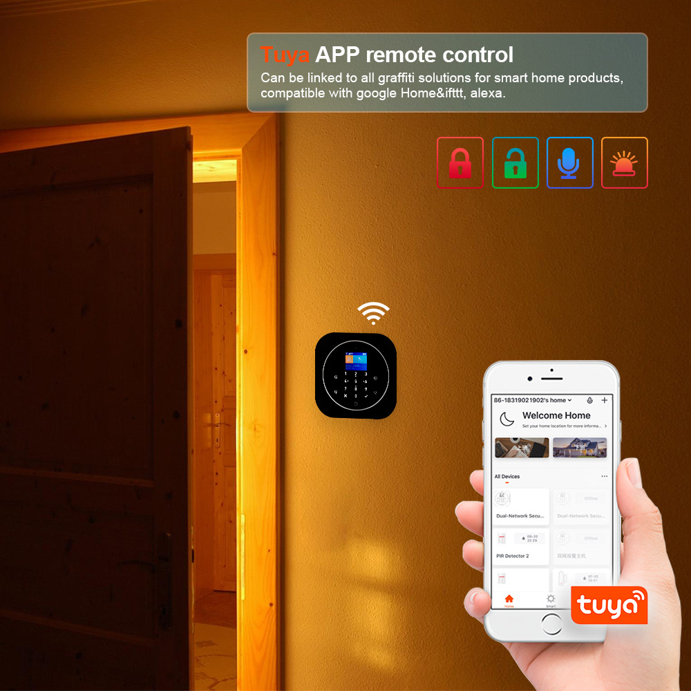 KERUI G12 2G Wifi Wireless Hom - Home Automation System Diy recension och pris