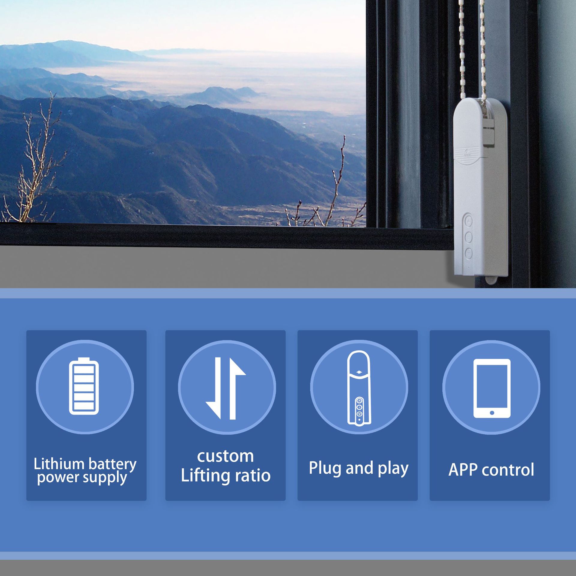 WiFi Electric Blind Roller Mot - Home Automation Technology recension och pris