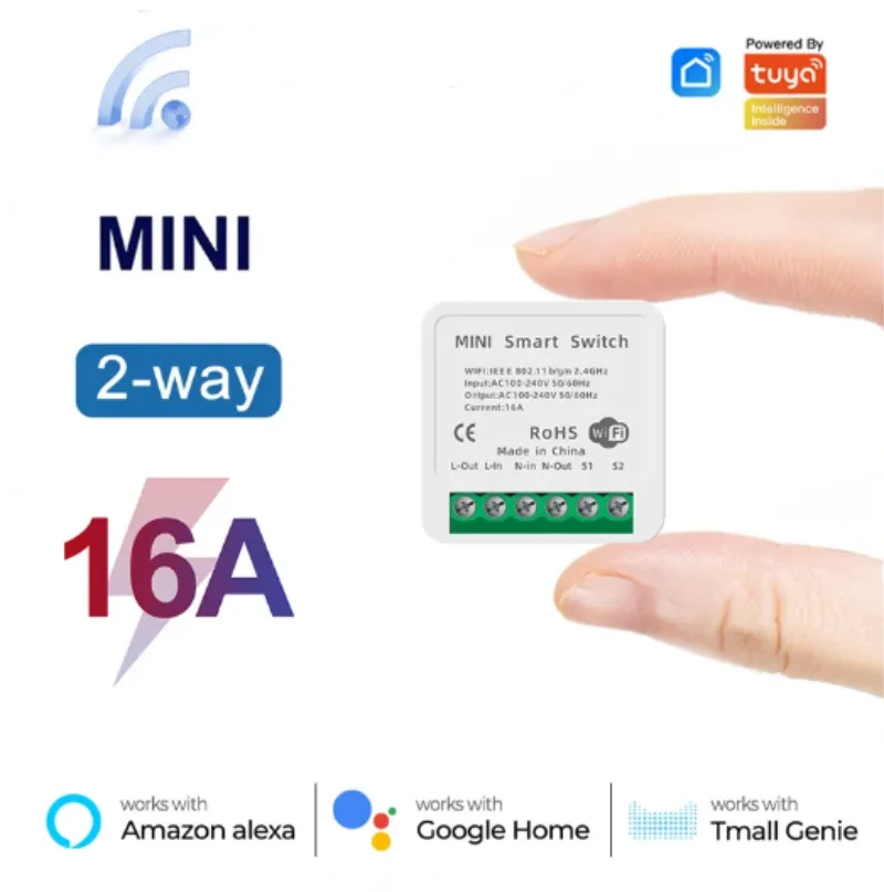 Mini 16A WiFi Switch Smart Lif - Home Automation Technology recension och pris