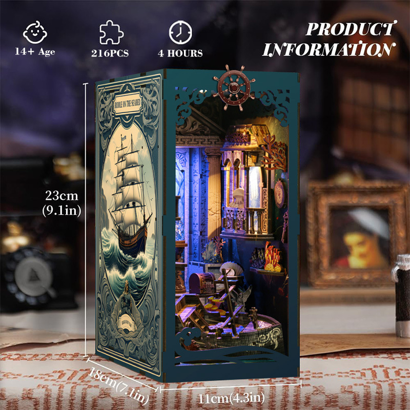 3D Wooden DIY Bookend Puzzle H - Home Automation Diy Kit recension och pris