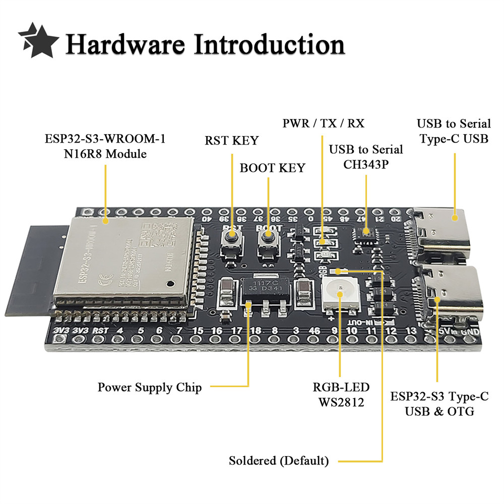 ESP32 S3 N16R8 Development Boa - Home Automation Diy Kit recension och pris