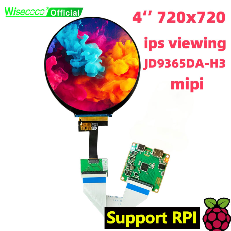 Wisecoco 4 Inch Round LCD Disp - Home Automation Raspberry Pi recension och pris