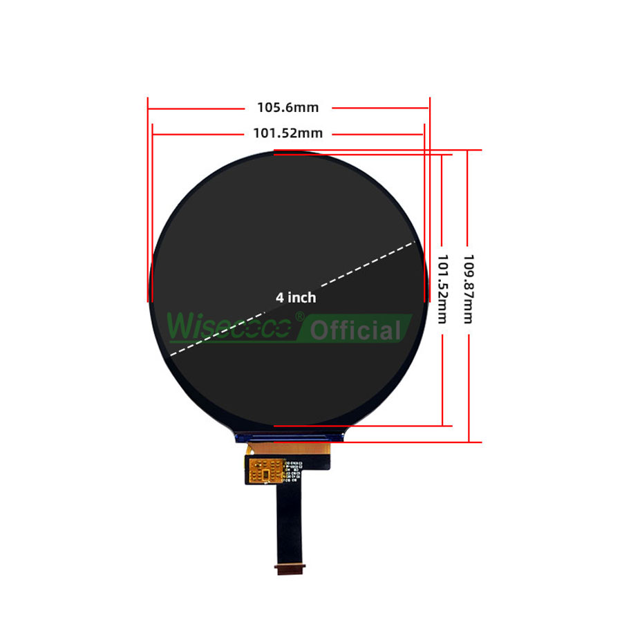 Wisecoco 4 Inch Round LCD Disp - Home Automation Raspberry Pi recension och pris