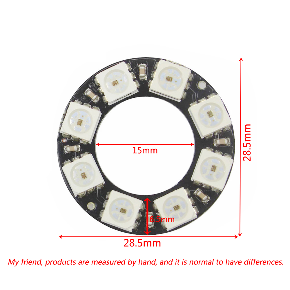 RGB LED Ring Light 8 Bits WS28 - Home Automation Diy Kit recension och pris