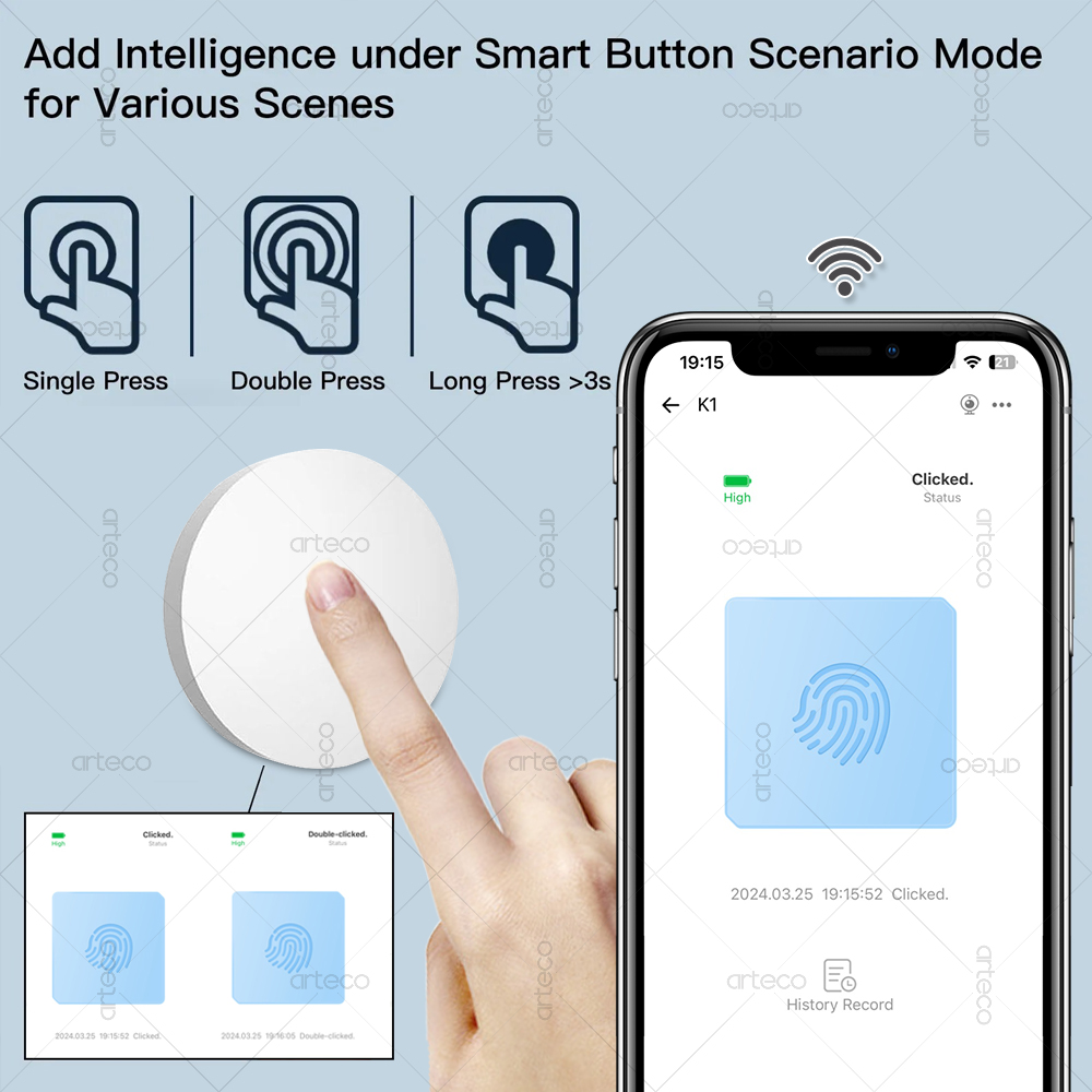 Zigbee Button Scene Switch Wir - Home Automation Technology recension och pris