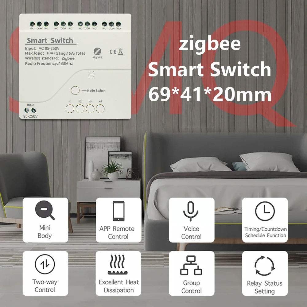 Zigbee Smart Switch Wifi Relay - Home Automation Technology recension och pris