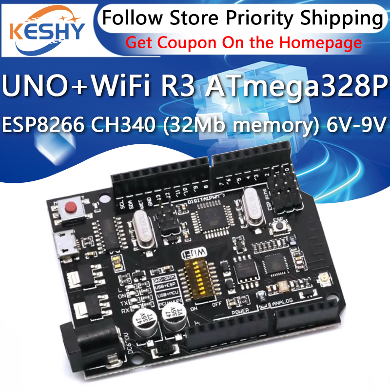 UNO+WiFi R3 ATmega328P+ESP8266 - Esp8266 Nodemcu Board recension och pris